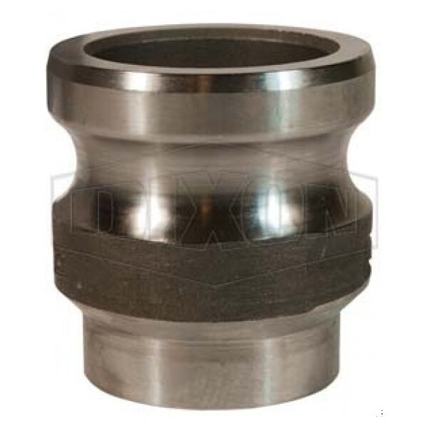 Cam and Groove Adapter, 2 in, Adapter x Butt Weld To Tube, 316 SSss Steel